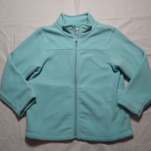 Outdoor Kids Jacket Small Turquoise Girls Sweater Full Zip Jacket NWT